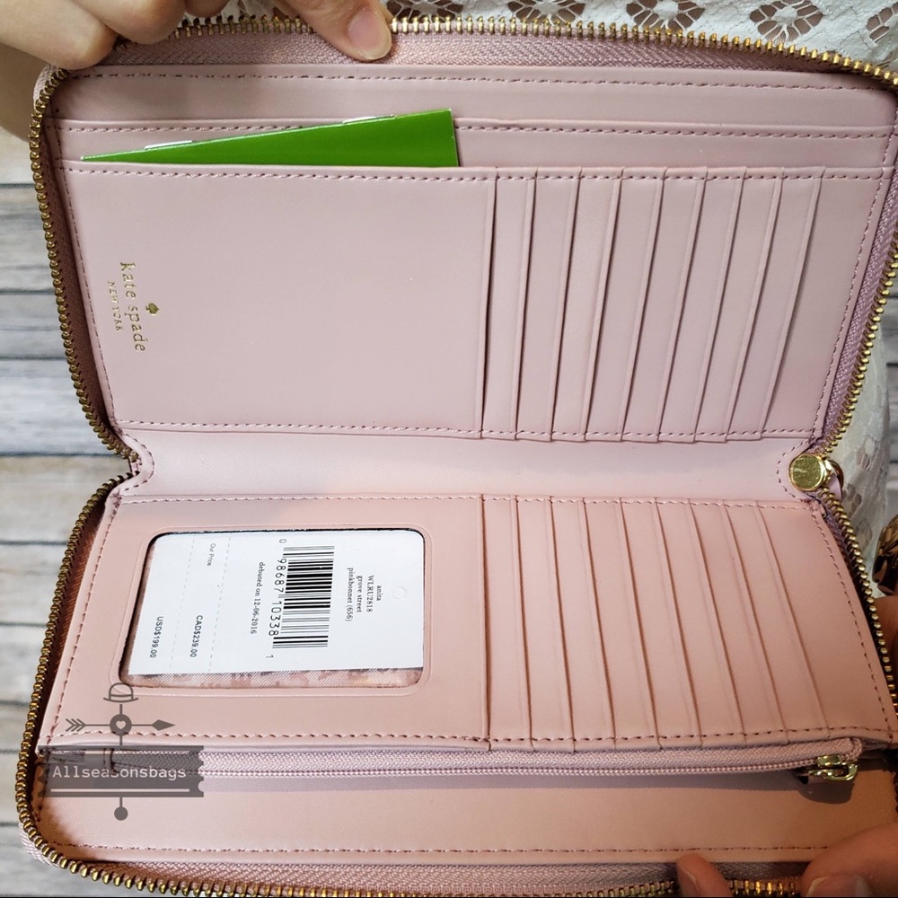 NWT Kate spade Anita grove street wallet pink - Picture 4 of 7